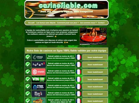 Site Casino Fiable