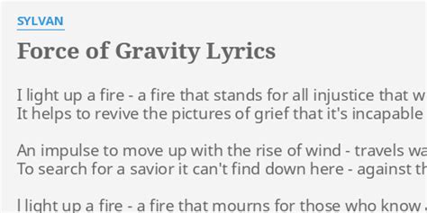 Slot Force of Gravity Lyrics