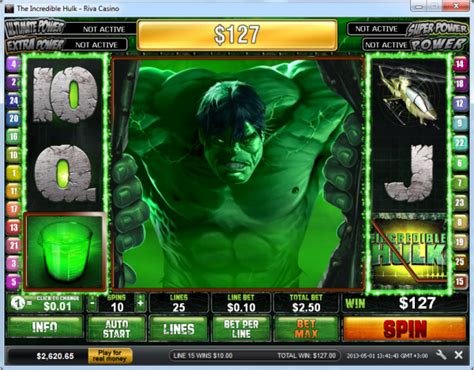 Slot machines hulk online play