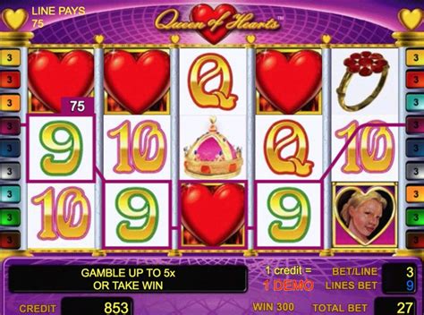 Slot machines play queen of hearts