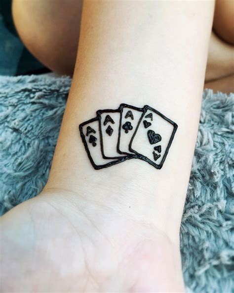 Small Playing Card Tattoo