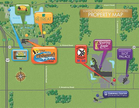 Soaring Eagle Resort Hotel Map Diagram