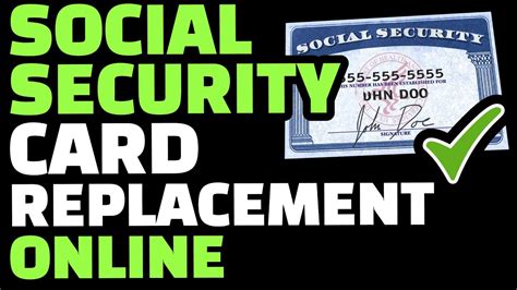 Social Security Card Replacement Online Free