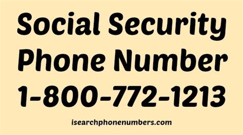 Social Security Office Phone Number