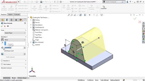 Solidworks Features Tab
