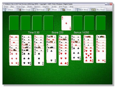 Solitaire green felt