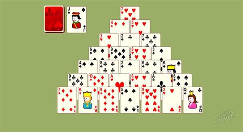 Solitaire kartı piramida oyunları