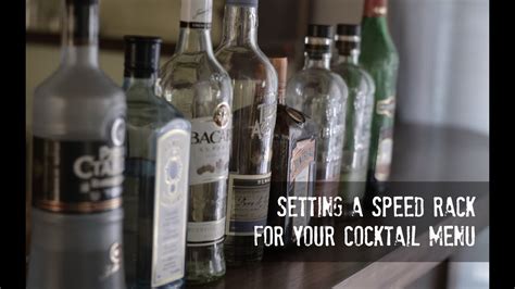 Speed Rack Cocktail List