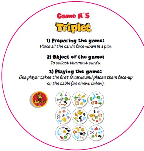 Spot It Card Game Directions Spot It Card Game Directions