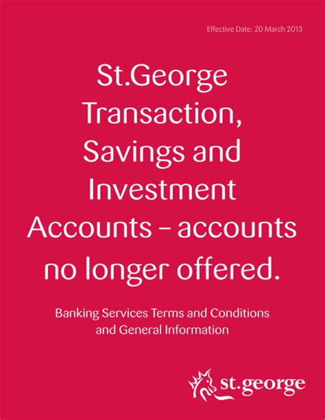 St George Investment Cash Account