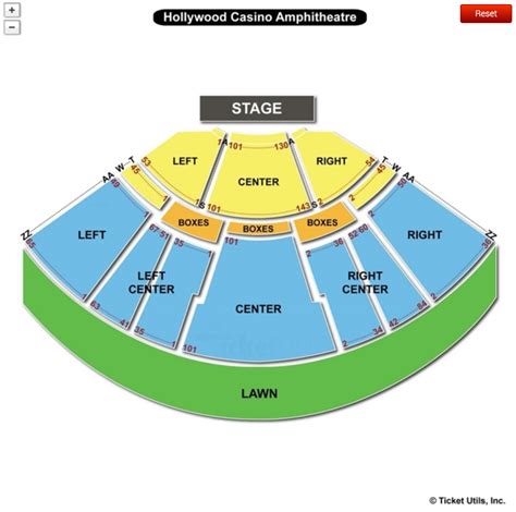 St Louis Hollywood Casino Amphitheatre Map