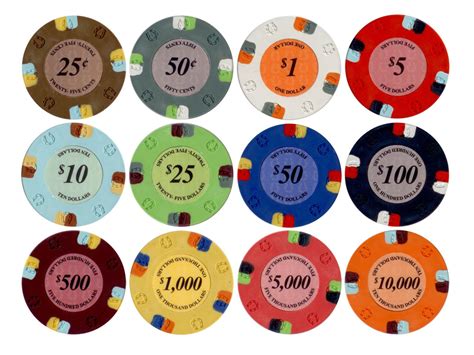 Standard Poker Chip Color Values Standard Poker Chip Color Values