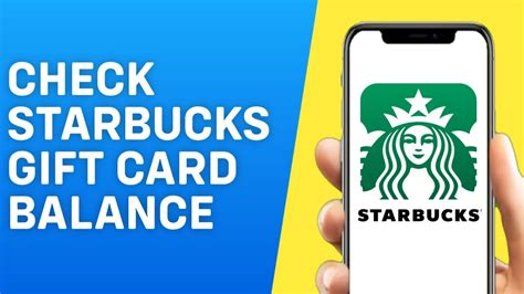 Starbucks Gift Card Account Balance