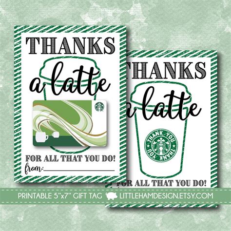 Starbucks Gift Card Online Printable