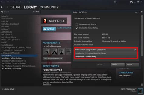 Steam Game Install Location