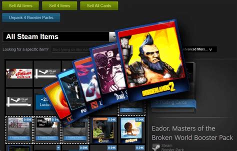 Steam Trading Card Store