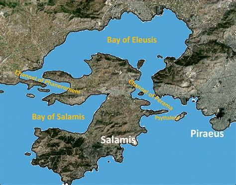 Strait Of Salamis Map