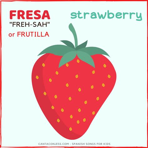 Strawberry In Spanish