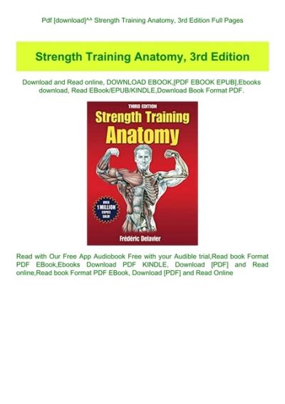 Strength training anatomy 3rd edition pdf مترجم