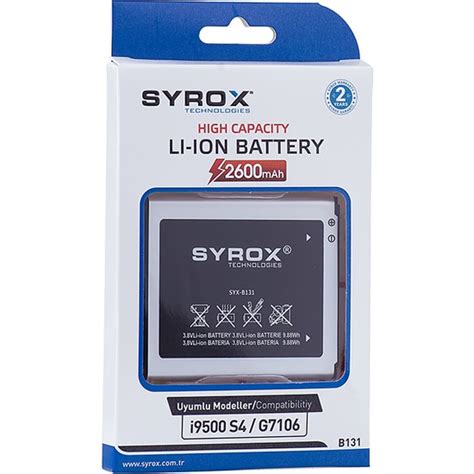 Syrox s4 mini batarya
