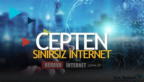 Türk telekom cepten sınırsız internet