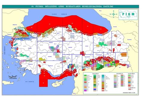 Türkiye'de petrol yatakları haritası