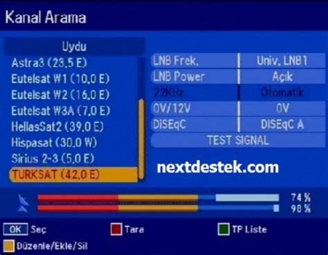 Türksat 1c uydu frekansı