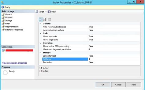 T Sql Fill Factor