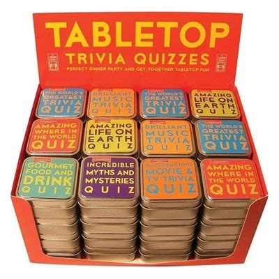 Tabletop Trivia Quiz Card Games Tabletop Trivia Quiz Card Games