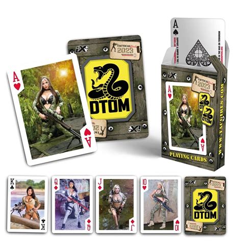Tactical Girls Playing Cards