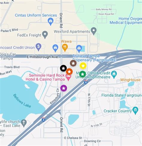 Tampa Bay Casinos Map Locations