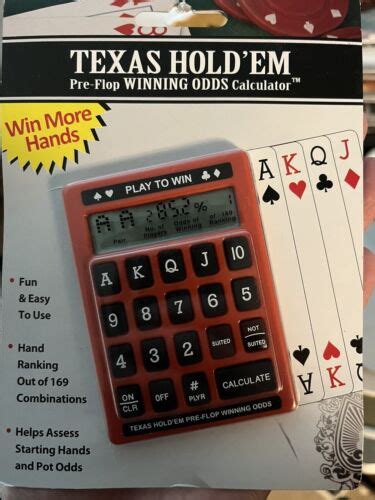 Texas Hold Odds Calculator
