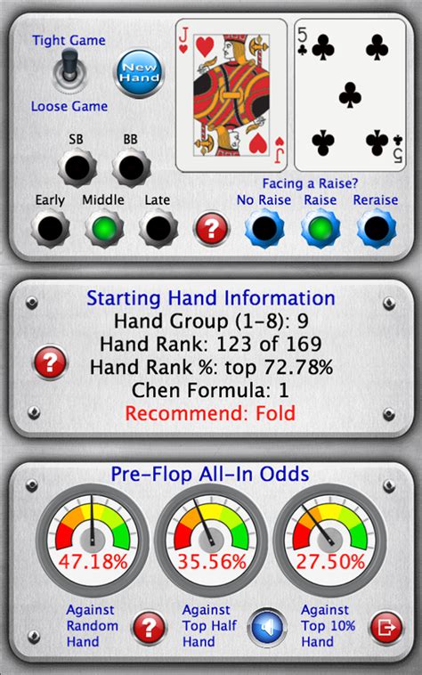Texas Holdem Odds Calculator App