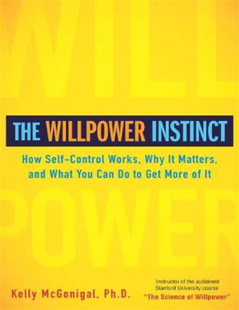 The willpower instinct pdf مترجم تحميل