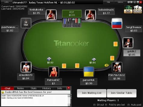 Titan pokerdə minimum əmanət