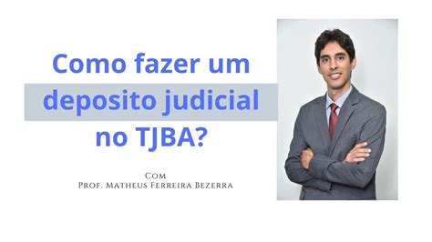 Tjba Depósito Judicial