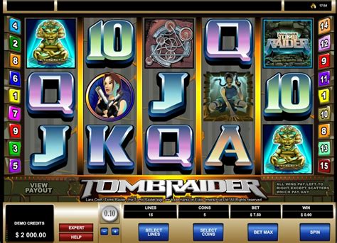 Tomb rider slot machine