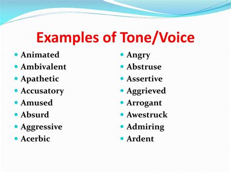 Tone Of A Song Meaning