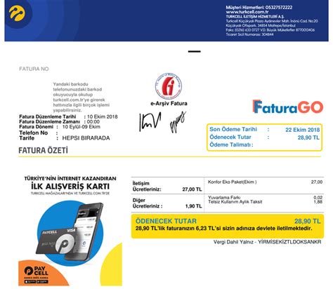 Turkcell fatura ödeme