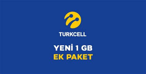 Turkcell faturalı ek 1 gb