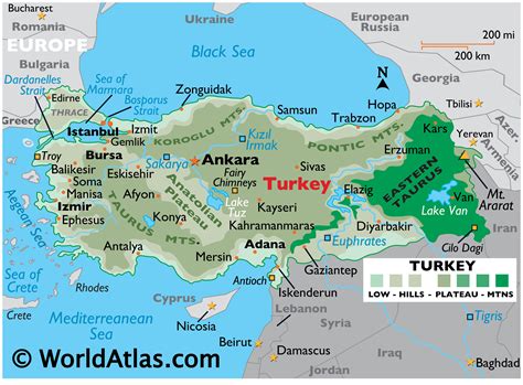 Turkey Geographic Location