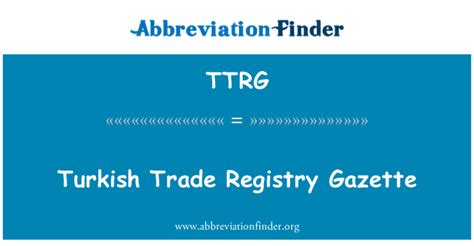 Turkish Trade Registry