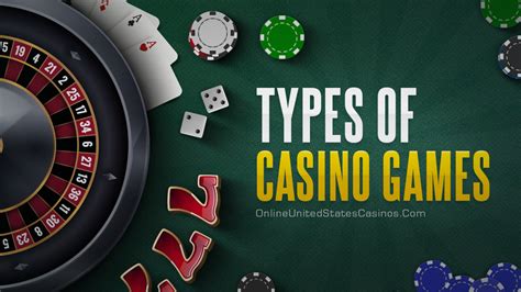 Types Of Casino Games List Types Of Casino Games List