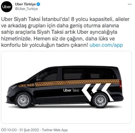 Uber taksi istanbul