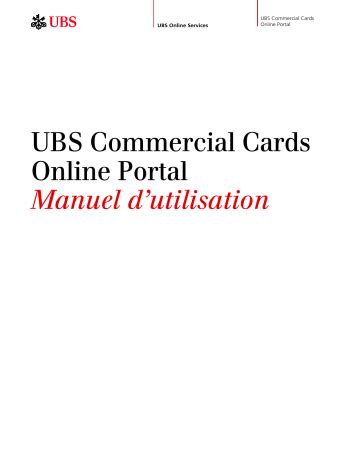 Ubs Commercial Cards Online Portal