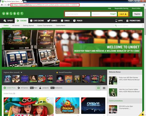 Unibet Casino Inloggen