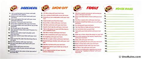 Uno Dare List Of Dares