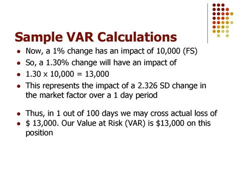 Var Calculator