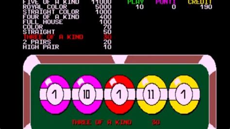 Video Poker Macchinette Da Bar Gratis Anni 90