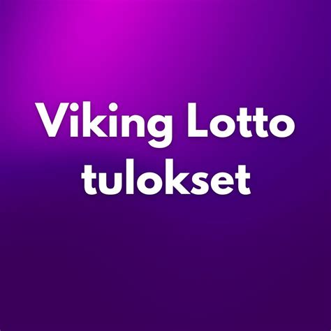 Viking Lotto Tulokset